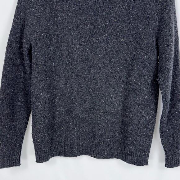 J Crew Women's Preppy Bejeweled Lambswool Blend Sweater Small Gray - Picture 8 of 13